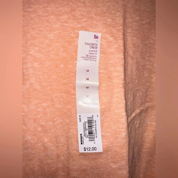 ⭐️NEW⭐️ Juniors' SO® Favorite Crewneck Short Sleeve Tee. Size M - Picture 3 of 5